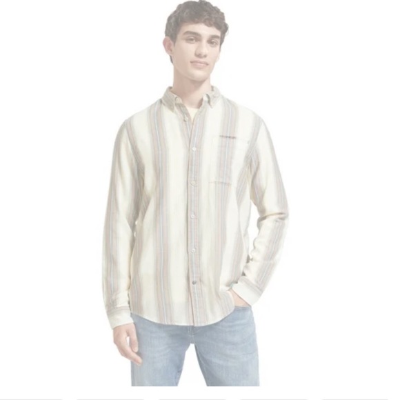 Scotch & Soda Crinkle Stripe Shirt - Picture 9 of 11